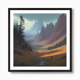 Landscape Painting 143 Art Print