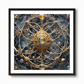Genius, Madness, Time And Space 39 Art Print