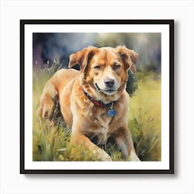 Lovely Dog Art Print