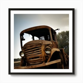 Rusted Truck Art Print