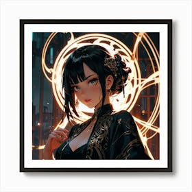 Anime Girl 4 Art Print