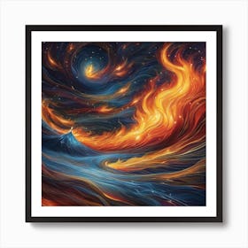 Fire In The Sky Art Print