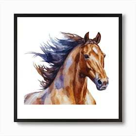 Watercolor Horse.uk Art Print