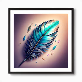 Feather Painting, Feather Art, Feather Painting, Feather Art, Feather Art, Feather Painting, Art Print