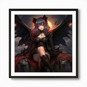 Bat Girl Art Print