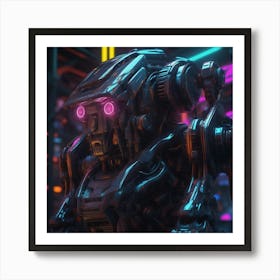 Futuristic Robot 57 Art Print