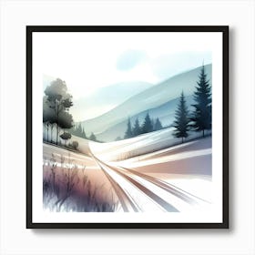 Winter Landscape 1 Art Print