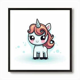 Cute Unicorn 568 Art Print