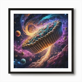 Pie In Space Art Print