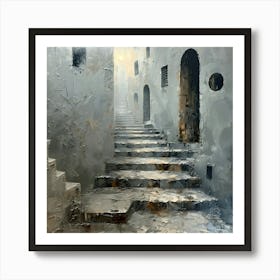 Stairway To Heaven, Abstract Expressionism, Minimalism, and Neo-Dada Art Print