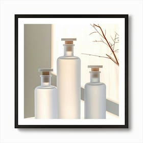 Three Bottles Of Water 1 Art Print