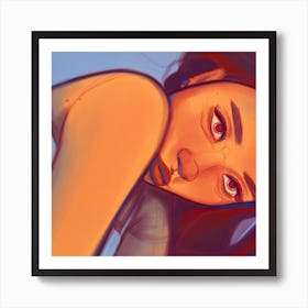 Portrait Of A Girl Art Print