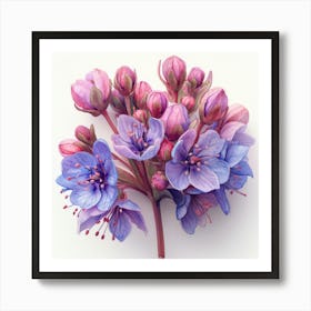 Wisteria Flower Art Print