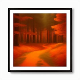 Path In The Woods Art Print