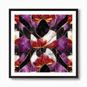 Abstract Floral Pattern Art Print