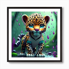 Jaguar Cub 2 Art Print