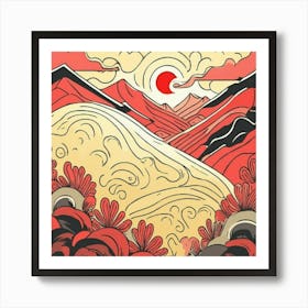 Asian Landscape Art Print