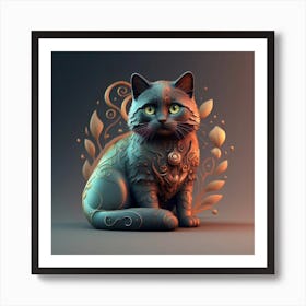 Kitty Cat Art Print