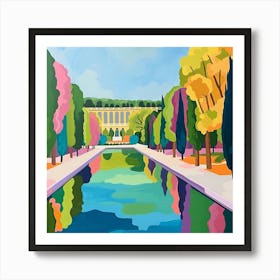 Colourful Gardens Park Of The Palace Of Versailles France 2 Art Print