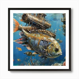 Underwater City Art Print