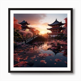 Asian Landscape Art Print