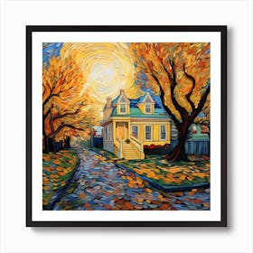 Autumn House Art Print