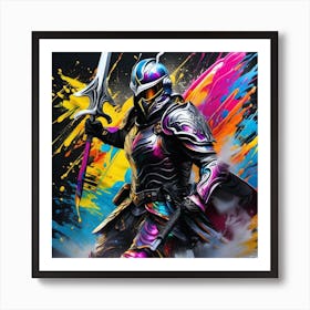 Knight In Armor 8 Art Print