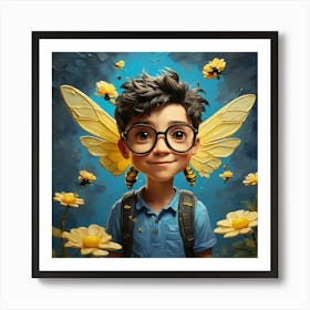 Bee Boy Art Print