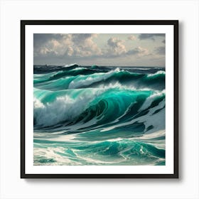 Ocean Waves Art Print