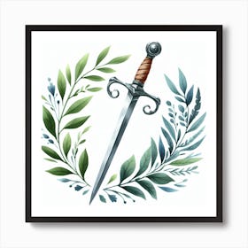 Two-handed sword Art Print