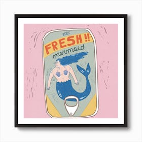 Fresh mermaid Art Print