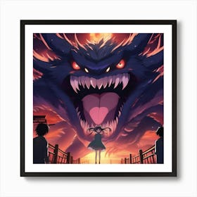 Monster From Hell Art Print