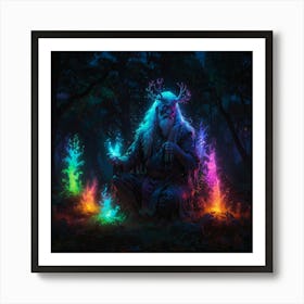 Wizard Of The Forest Art Print