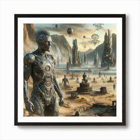 Futuristic Cityscape Art Print