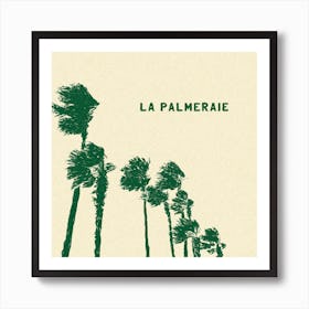 La Palmeraie Square Art Print