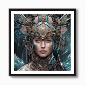 Cybernetic Woman 4 Art Print