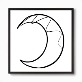 The Moon Square Art Print