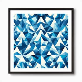 Abstract Triangles Art Print