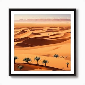 Sahara Desert Landscape 2 Art Print