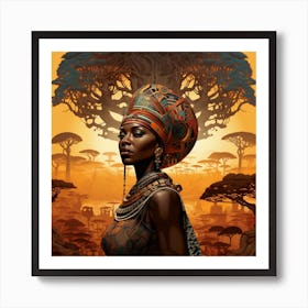 African Woman 25 Art Print
