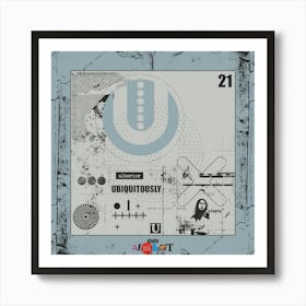 The Dadaist Alphabet: U Art Print