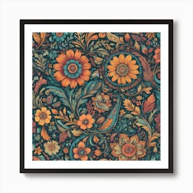 Floral Pattern 27 Art Print