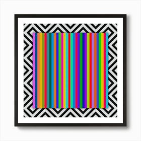 Rainbow Stripes 3 Art Print