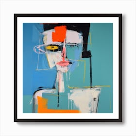Human Faces Abstract Collection Hfc 9 Art Print