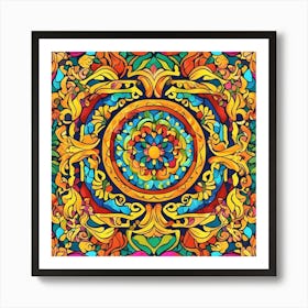 Colorful Mandala Art Print