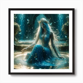 blue fairy Art Print