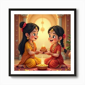 Happy Ganesha Art Print