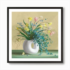 Flowers In A Vase 29 Art Print