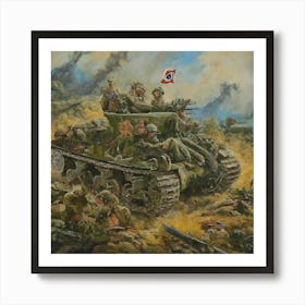 Battle For South Korea Art Print