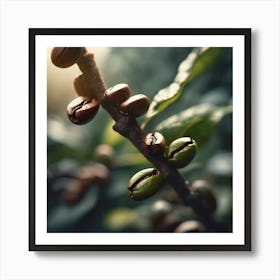 Coffee Beans On A Branch 1 Art Print